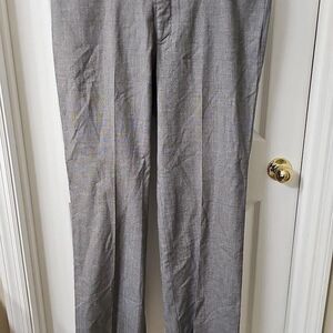 Dockers Women's Grey Herringbone Midrise Curvy Dress Pants Size 14